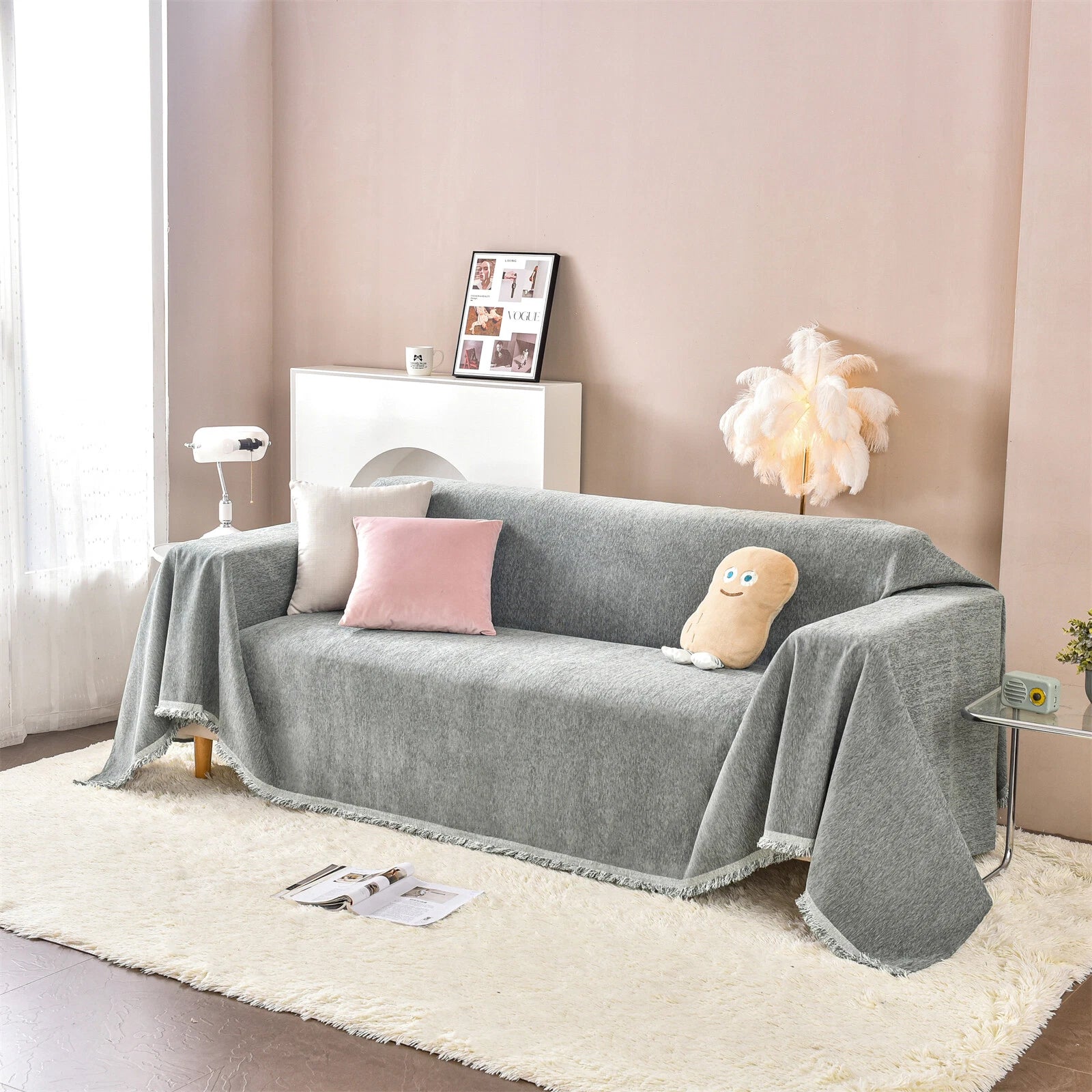 Chenille Couch Cover